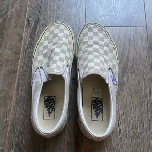 Checkered Slip On Vans